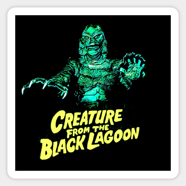 Creature from the Black Lagoon Sticker by Fred_art_61